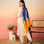 Ethnic Motifs Printed Pure Cotton Straight Kurta With Salwar & Dupatta